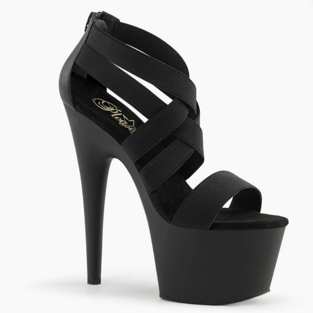 Pleaser Adore 769 - 7 Inch Black Platform Heels